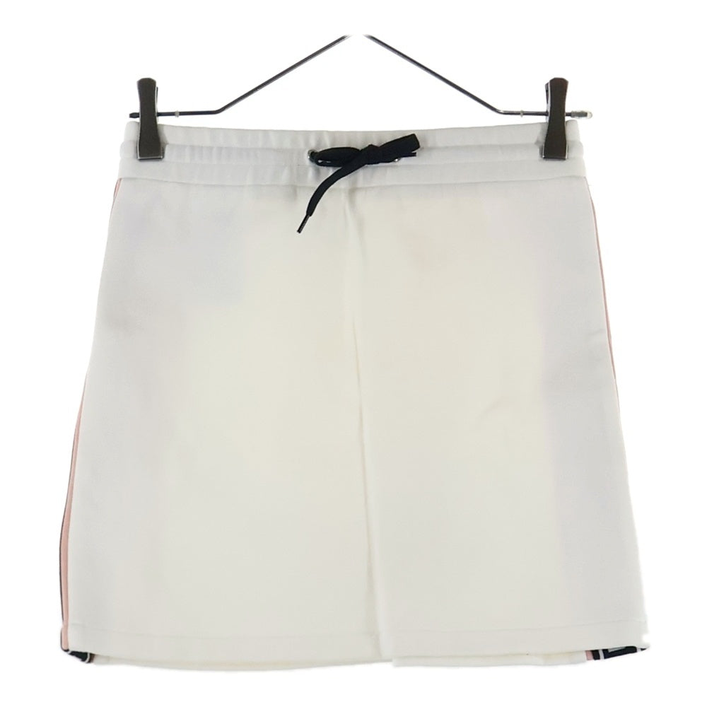 miumiu(ミュウミュウ) 20SS サイドラインロゴコットンセットアップ ジャージ ハーフパンツ ショートパンツ ホワイト MJL668