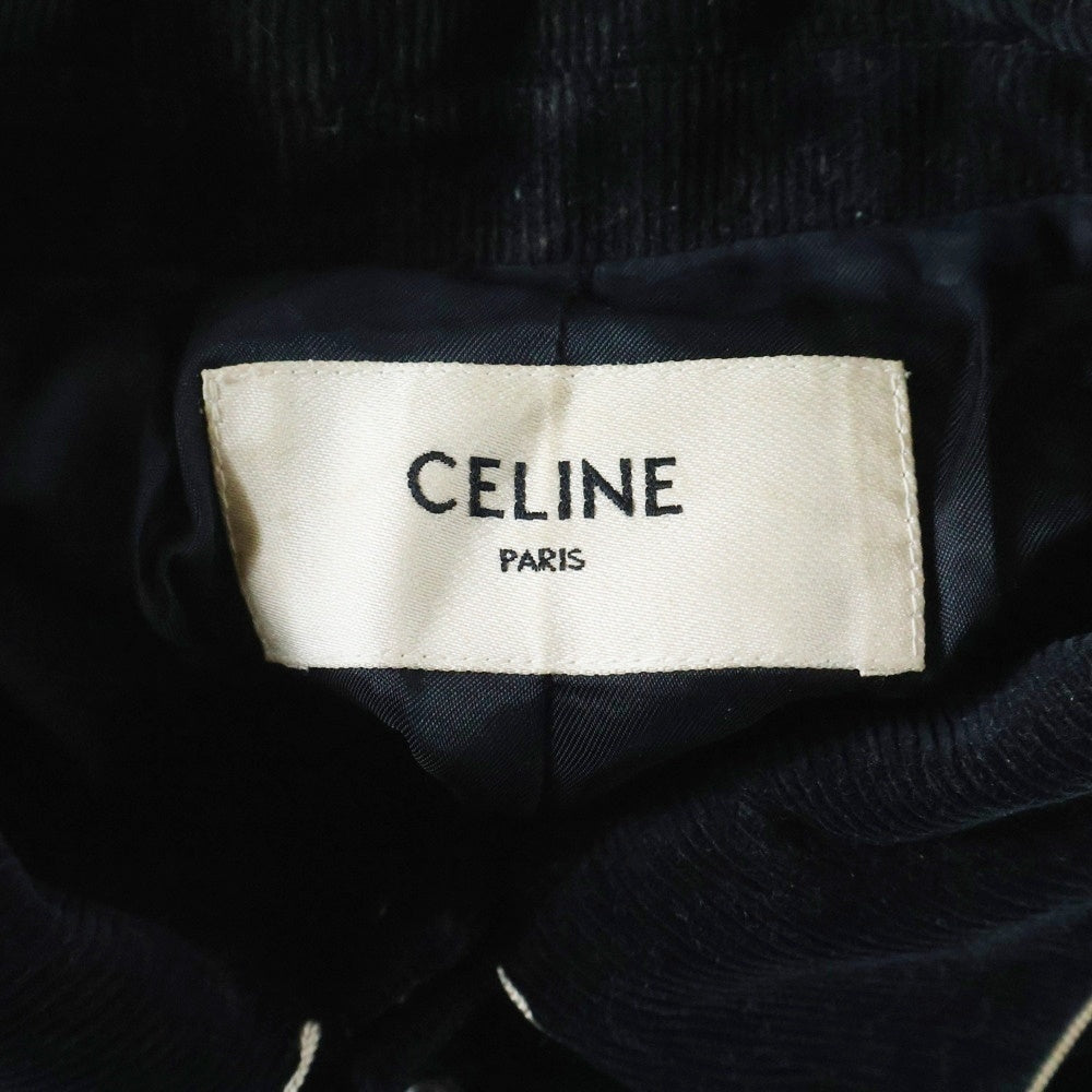 CELINE(セリーヌ) 19AW テディ コーデュロイ スナップボタン ジャケット ブルゾン ブラック 2V191824D
