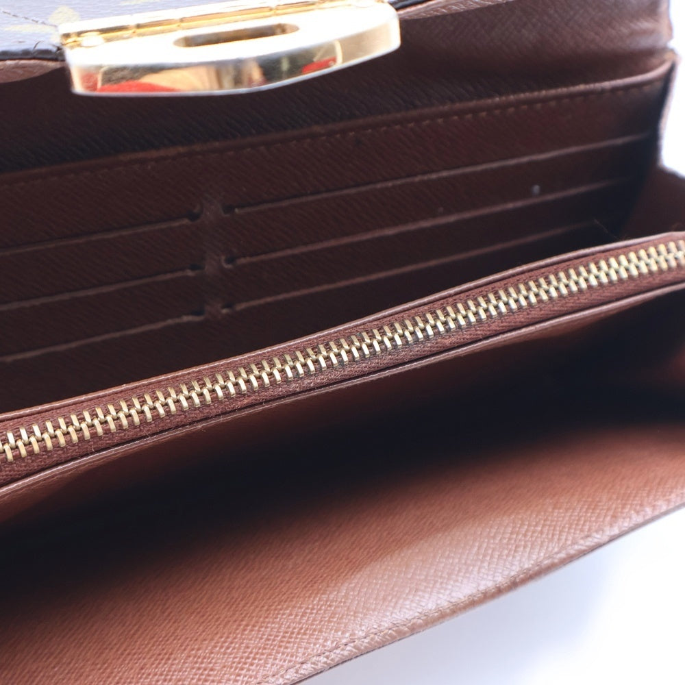 LOUIS VUITTON(ルイヴィトン) ポルトフォイユサラ エトワール モノグラム PVC レザー ターンロック ロングウォレット 長財布 ゴールド金具 ブラウン M66556