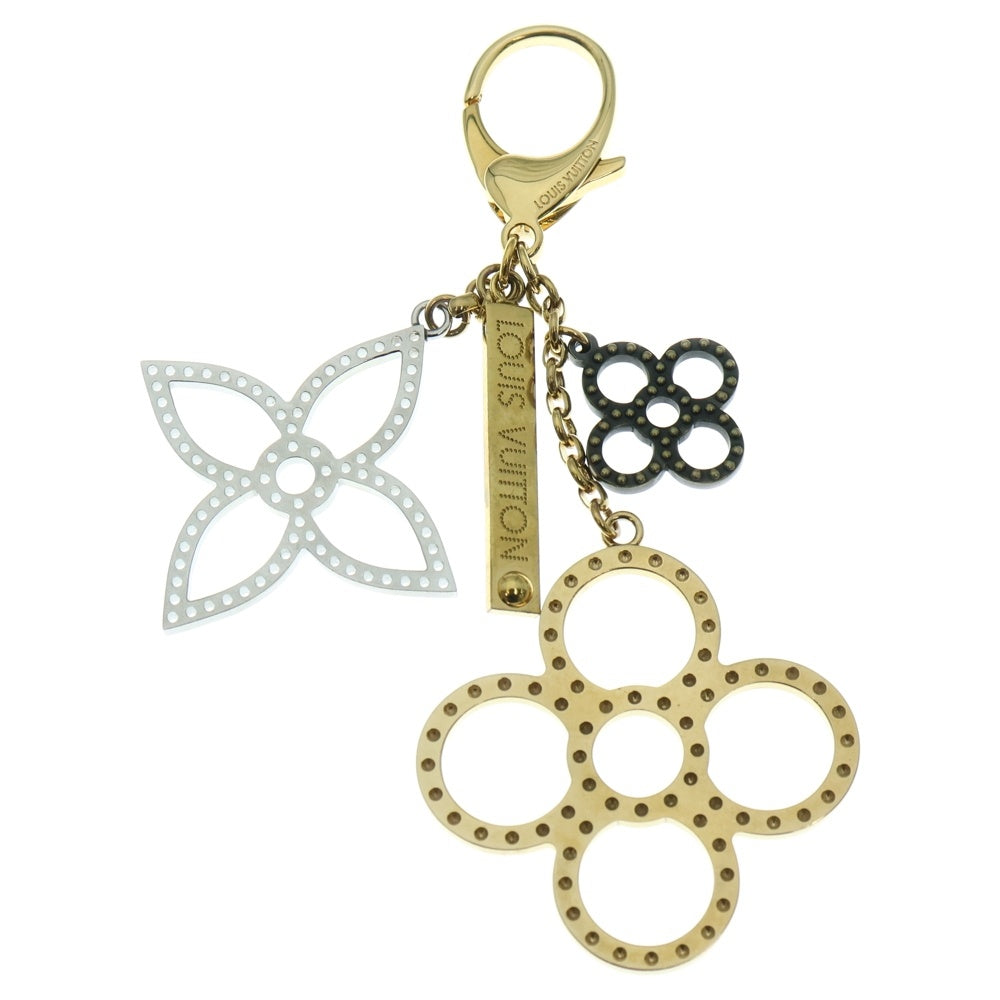 LOUIS VUITTON(ルイヴィトン) ビジューサック タパージ モノグラム フラワー ゴールド×シルバー チャーム M65090