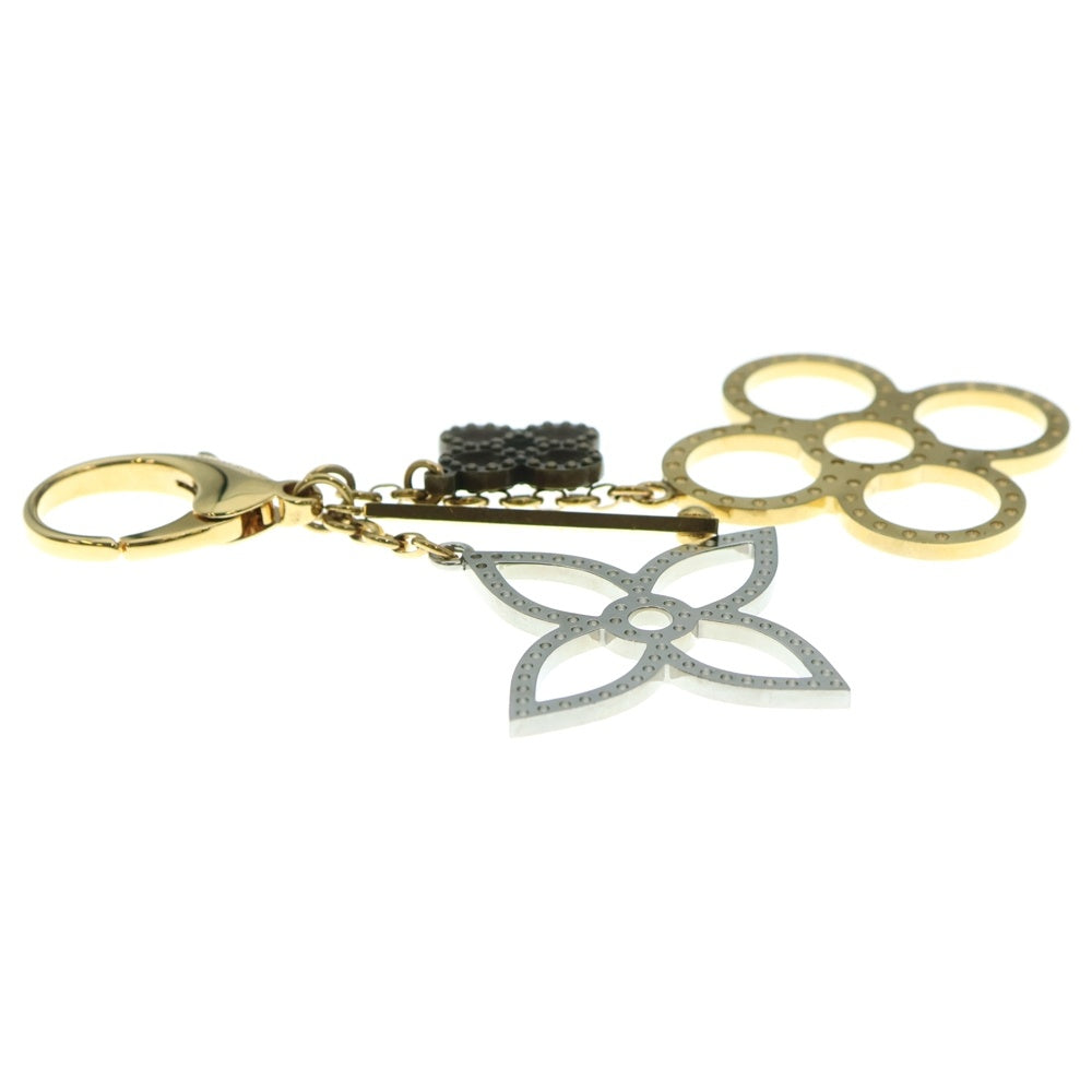 LOUIS VUITTON(ルイヴィトン) ビジューサック タパージ モノグラム フラワー ゴールド×シルバー チャーム M65090