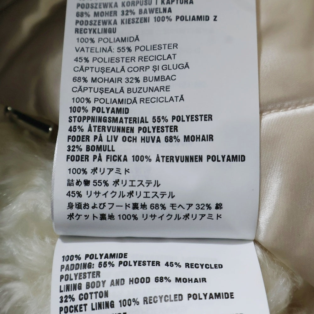 miumiu(ミュウミュウ) キルティングフーデッドファージップアップダウンベスト ピンク/ホワイト ML769 1ZQS