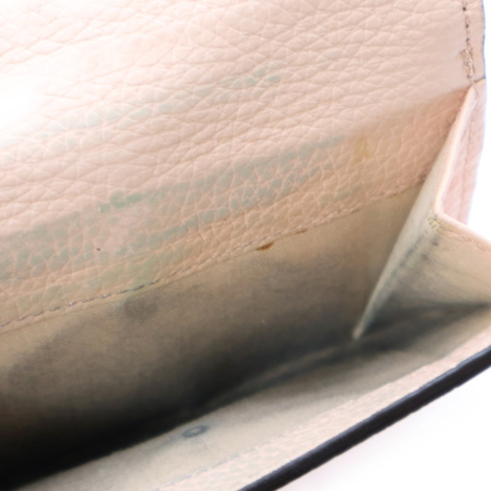 Chloe(クロエ) アルファベット トリフォールド レザーコンパクトウォレット 三つ折り財布 ピンクベージュ CHC22UP718H356JP