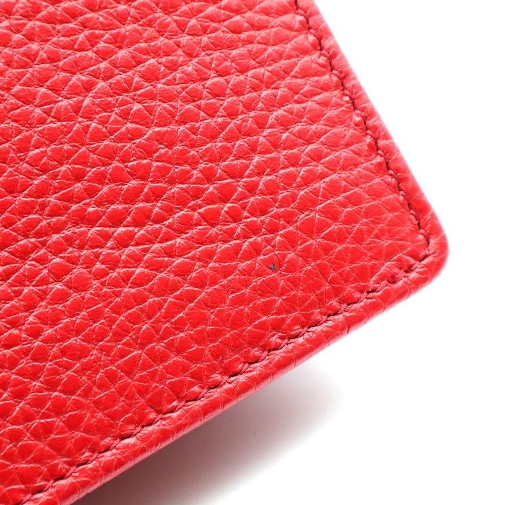 GUCCI(グッチ) ソーホーシリーズ チェーンウォレット ショルダーバッグ レッド レザー 598211 ゴールド金具