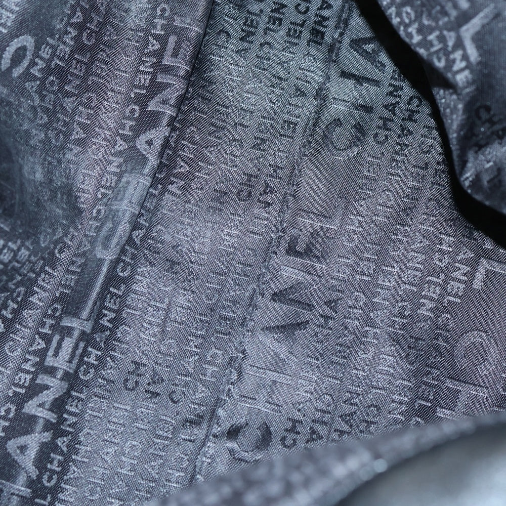 CHANEL(シャネル) ココマーク ビッグチェーン ハンドバッグ チェーンバッグ ブラック×ベージュ ラムスキン ゴールド金具