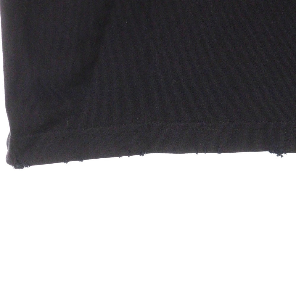 BALENCIAGA(バレンシアガ) TO MY LOVE HAPPY VALENTINE TEE トゥマイラブ ハッピーバレンタイン CD ダメージ加工クルーネック半袖Tシャツ カットソー ブラック 764235 TQVE5