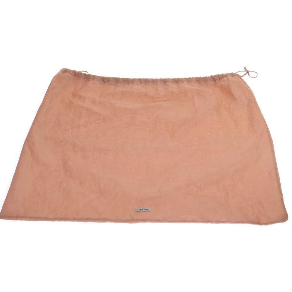 miumiu(ミュウミュウ) コンフィデンシャルマテラッセ 2wayバッグ ハンドバッグ ショルダーバッグ チェーンバッグ ライトグレー ラムスキン ゴールド金具