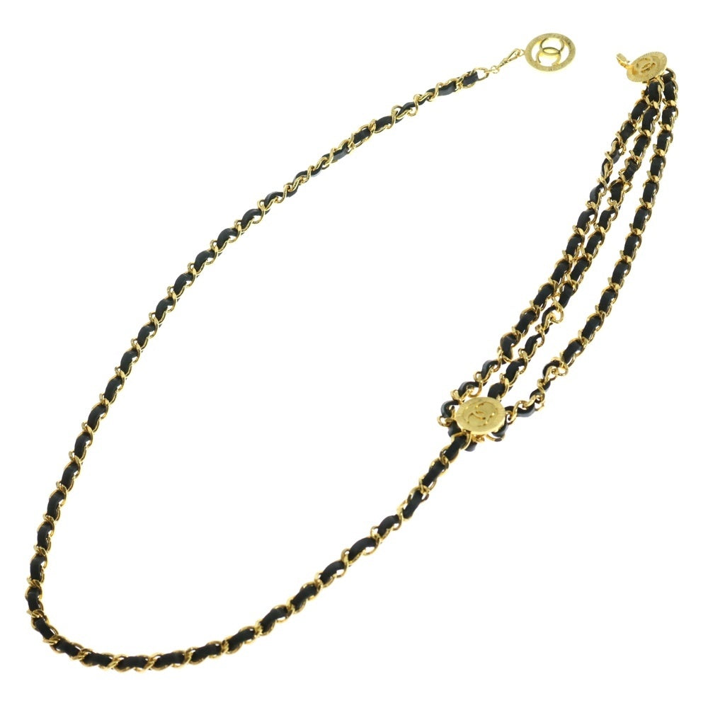 CHANEL(シャネル) ココマーク CCレザーチェーンベルト ゴールド