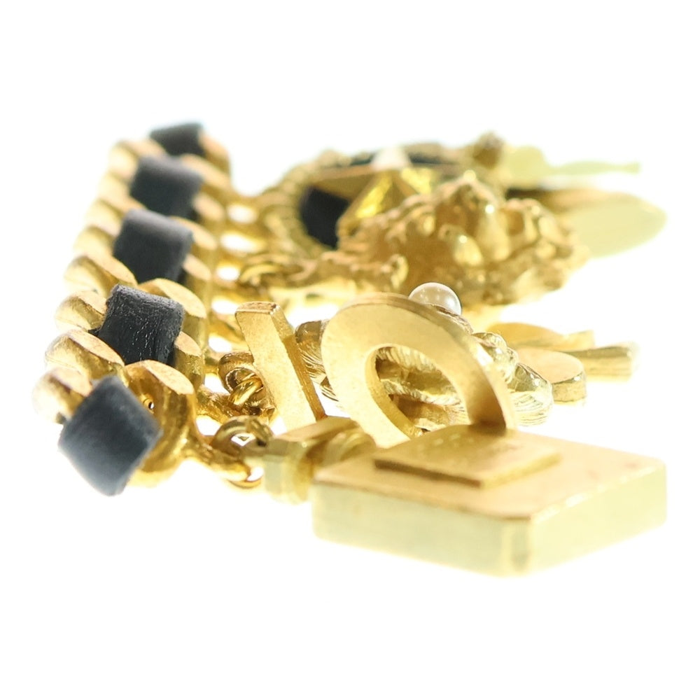 CHANEL(シャネル) ココマーク/マトラッセ/フレグランス/クローバー/ヒールアイコン 8連チャーム付ブローチ ゴールド GP 94P