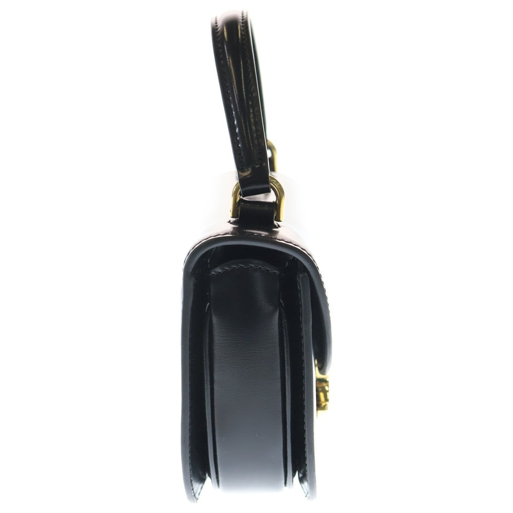 CELINE(セリーヌ) ミニ ブザス クレア トリオンフ 2WAYバッグ ミニハンドバッグ ショルダーバッグ ブラック カーフスキン ゴールド金具