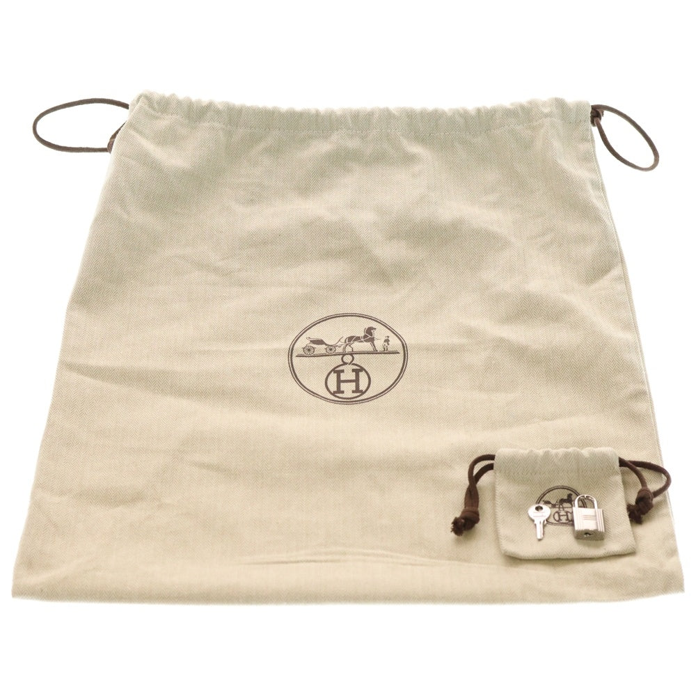 HERMES(エルメス) ピコタンロックMM トリヨンクレマンス レザー ハンドバッグ シルバー金具 ブラック K刻印