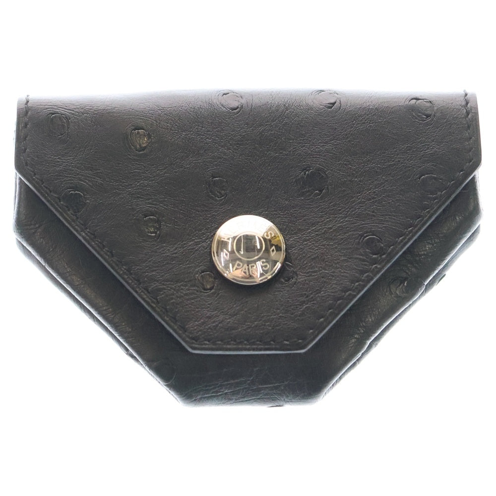 HERMESエルメス　ケース ルヴァンキャトル 黒 シルバー金具 HERMES(エルメス) コインケース ルヴァンキャトル 小物入れ ブラック