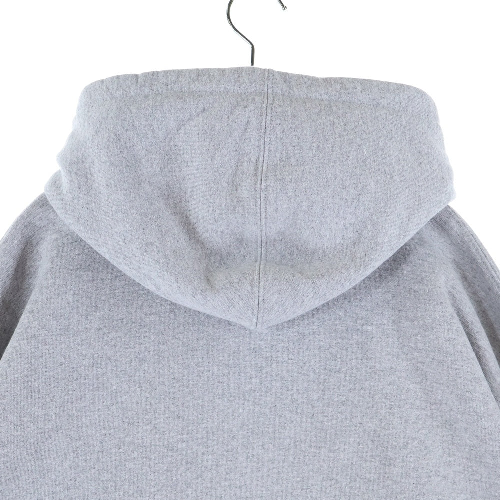 SUPREME(シュプリーム) 22SS ×BURBERRY Box Logo Hooded Sweatshirts バーバリー ノバチェック柄ボックスロゴプリント プルオーバースウェットパーカー フーディー グレー