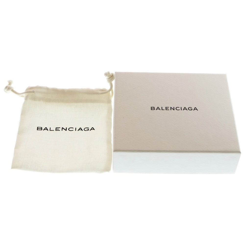 BALENCIAGA(バレンシアガ) ペーパーミニウォレット 三つ折り財布 コインケース ブラック レザー 391446