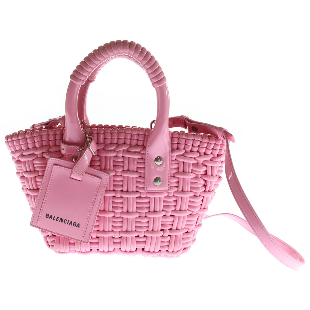 BALENCIAGA(バレンシアガ) ビストロXXS 2wayハンドバッグ ショルダーバッグ ピンク パテントレザー 678028 レディース