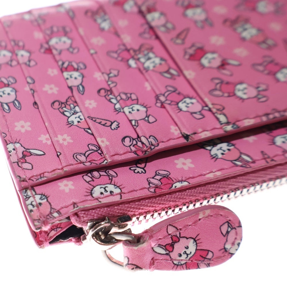 BALENCIAGA(バレンシアガ) bunny new year 2023 ウサギ柄 フラグメントケース カードケース 名刺入れ ピンク レザー 637130 シルバー金具 レディース