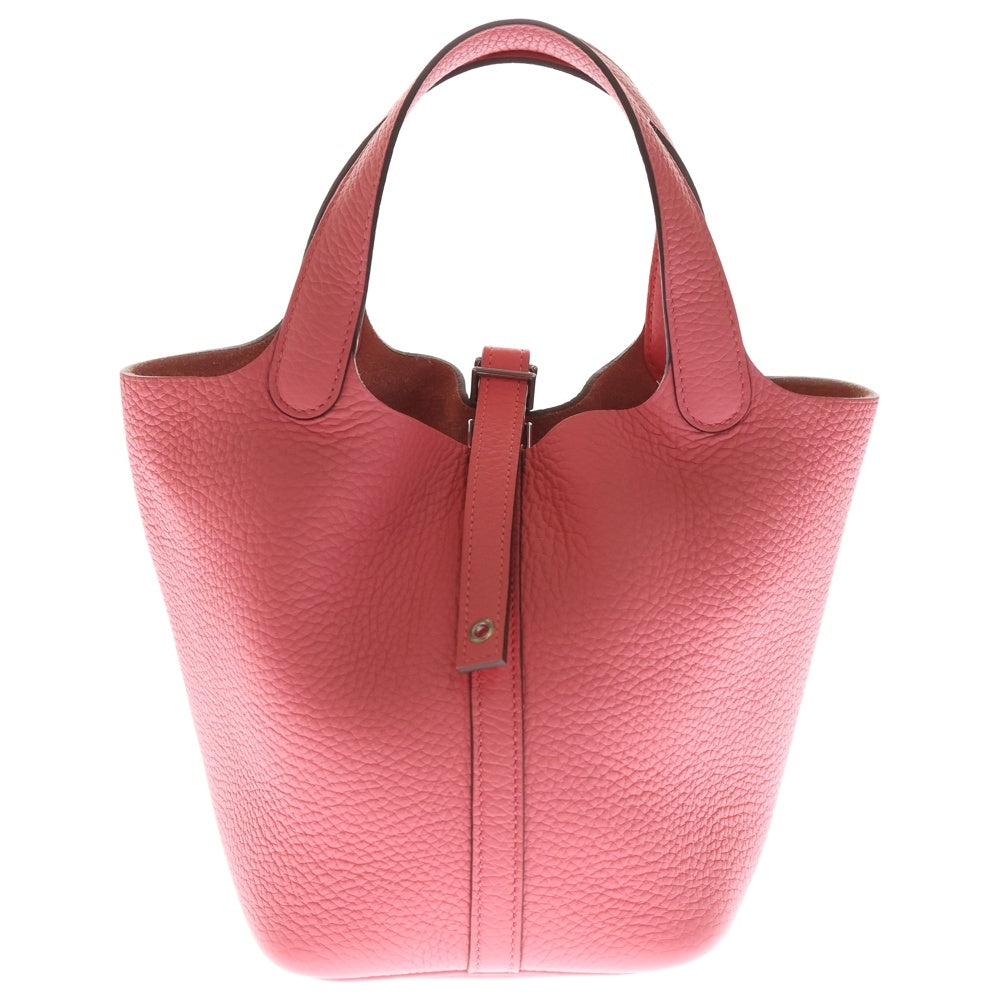 HERMES(エルメス) ピコタンロックPM ローズアザレ トリヨン シルバー金具 ハンドバッグ W刻印 レディース