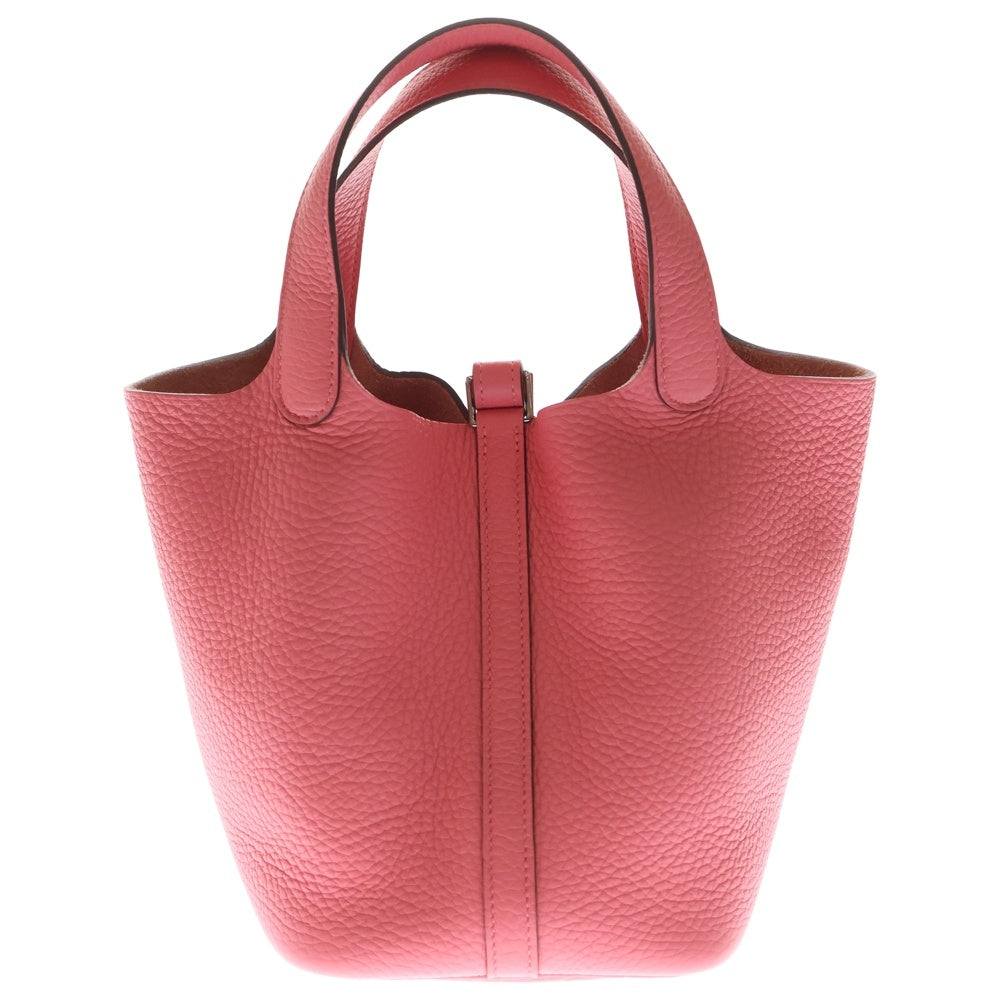 HERMES(エルメス) ピコタンロックPM ローズアザレ トリヨン シルバー金具 ハンドバッグ W刻印 レディース