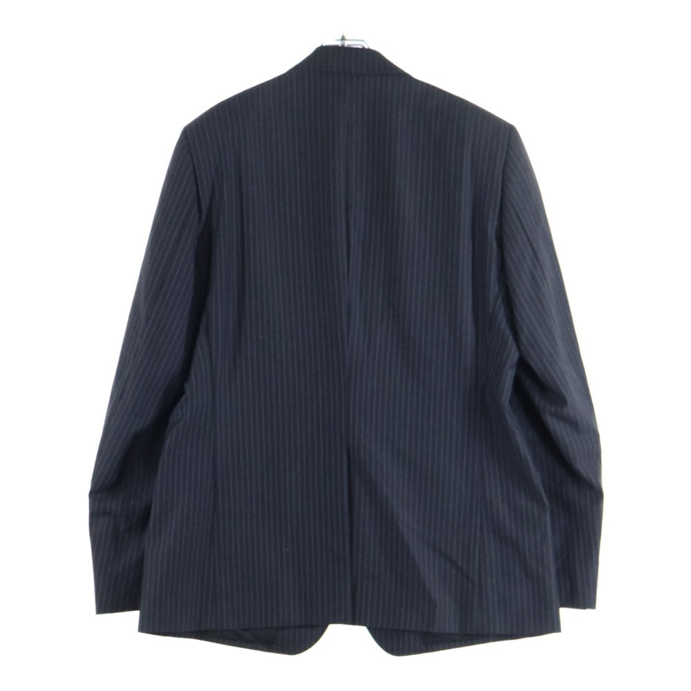 EMPORIO ARMANI(エンポリオアルマーニ) セットアップスーツ ストライプ総柄 ウール 2B テーラードジャケット ノータック スラックスパンツ グレー