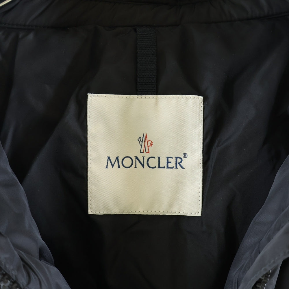 MONCLER(モンクレール) 15AW BOURG ブール キルティング フーデッド ジップアップ ダウンジャケット ブラック レディース A20934685300 54155