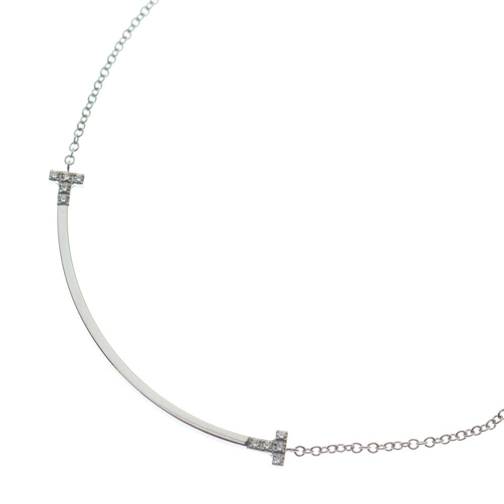 TIFFANY & Co.(ティファニー) Tスマイル スモール ダイヤ ネックレス