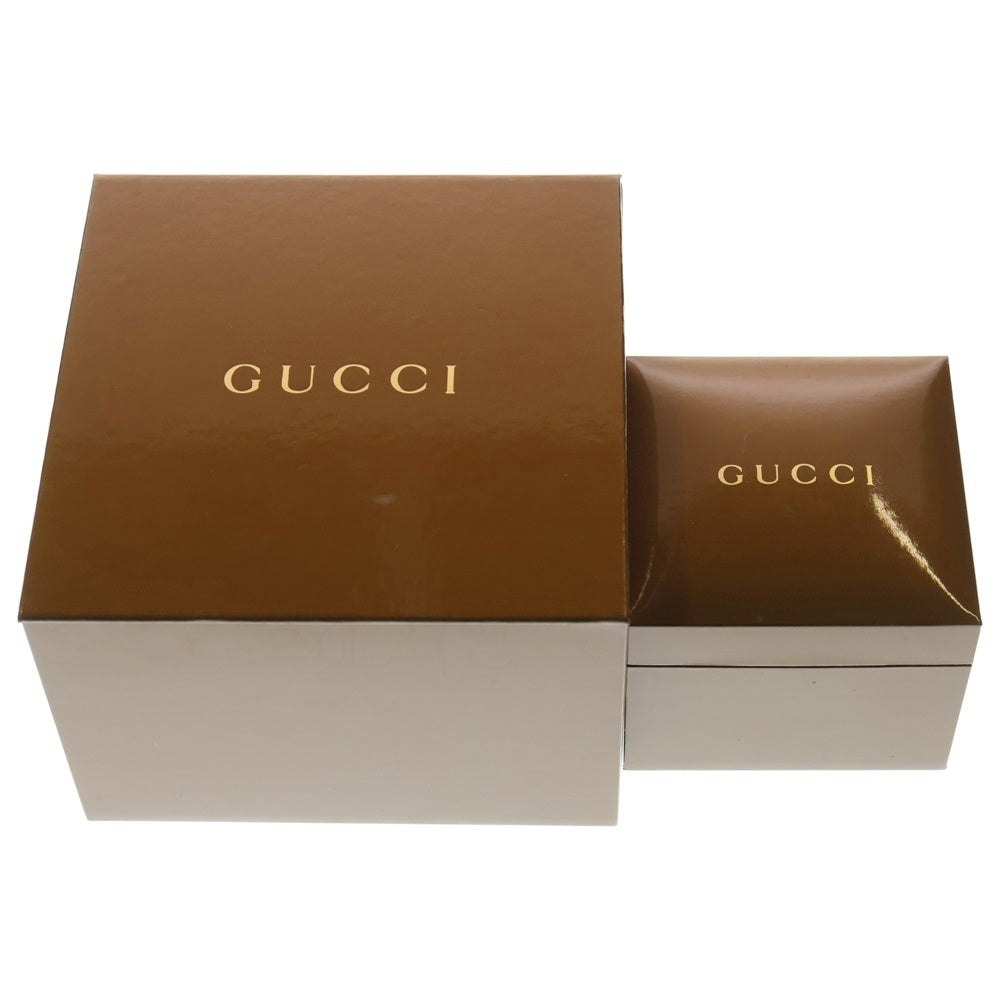 GUCCI(グッチ) パンテオン デイト クロノグラフ スモールセコンド グレーシェル文字盤 クォーツ ステンレスウォッチ 腕時計 シルバー SS/QZ 115.4 レディース