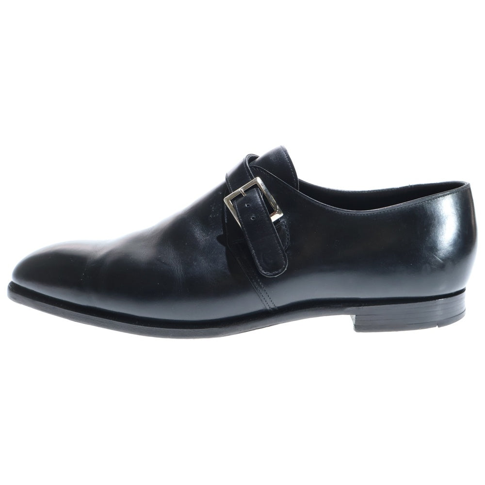 Crockett&Jones(クロケットアンドジョーンズ) SAVILE サヴィル シングルモンク ストラップ レザー ドレス ビジネス シューズ ブラック 9472