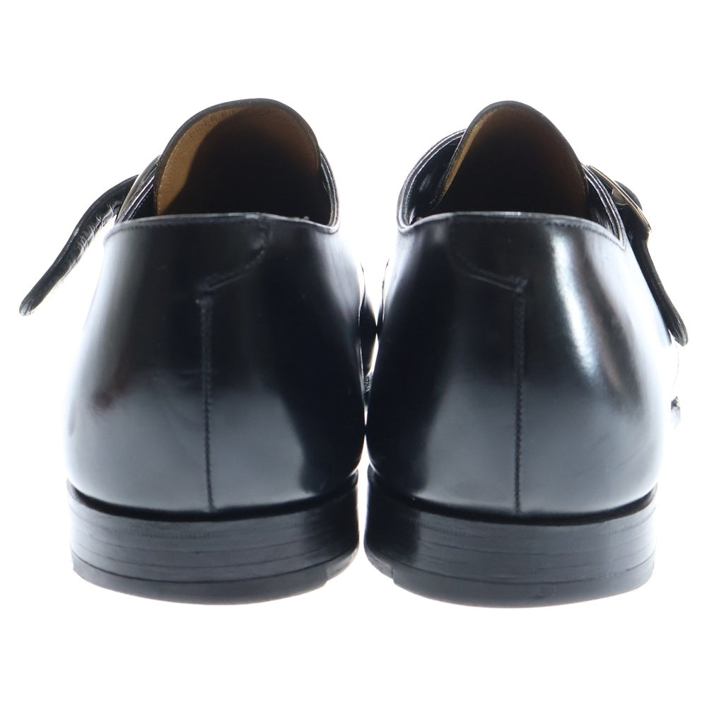 Crockett&Jones(クロケットアンドジョーンズ) SAVILE サヴィル シングルモンク ストラップ レザー ドレス ビジネス シューズ ブラック 9472