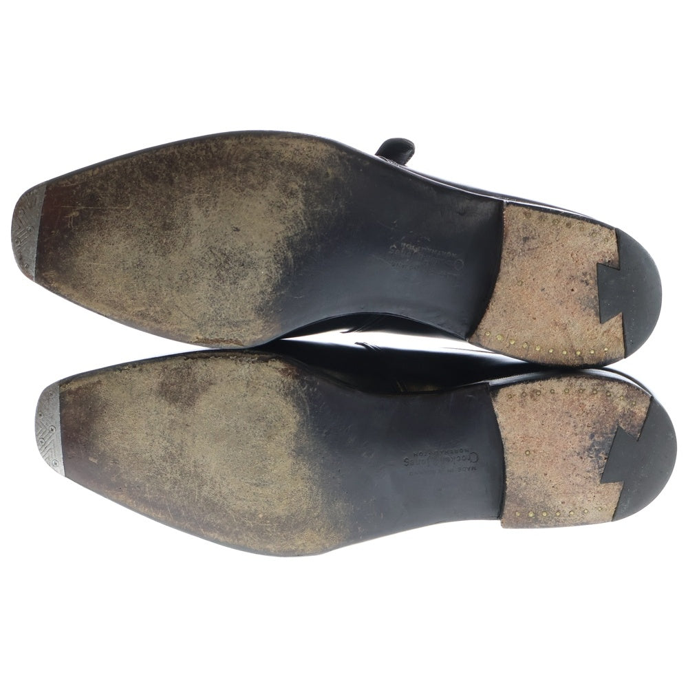 Crockett&Jones(クロケットアンドジョーンズ) SAVILE サヴィル シングルモンク ストラップ レザー ドレス ビジネス シューズ ブラック 9472