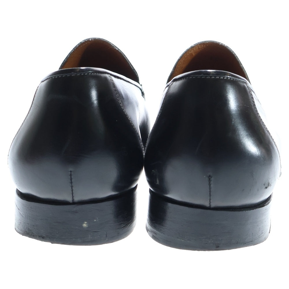 Santoni(サントーニ) レザー ヴァンプ ローファー ドレス ビジネス スリッポン シューズ ブラック 6327