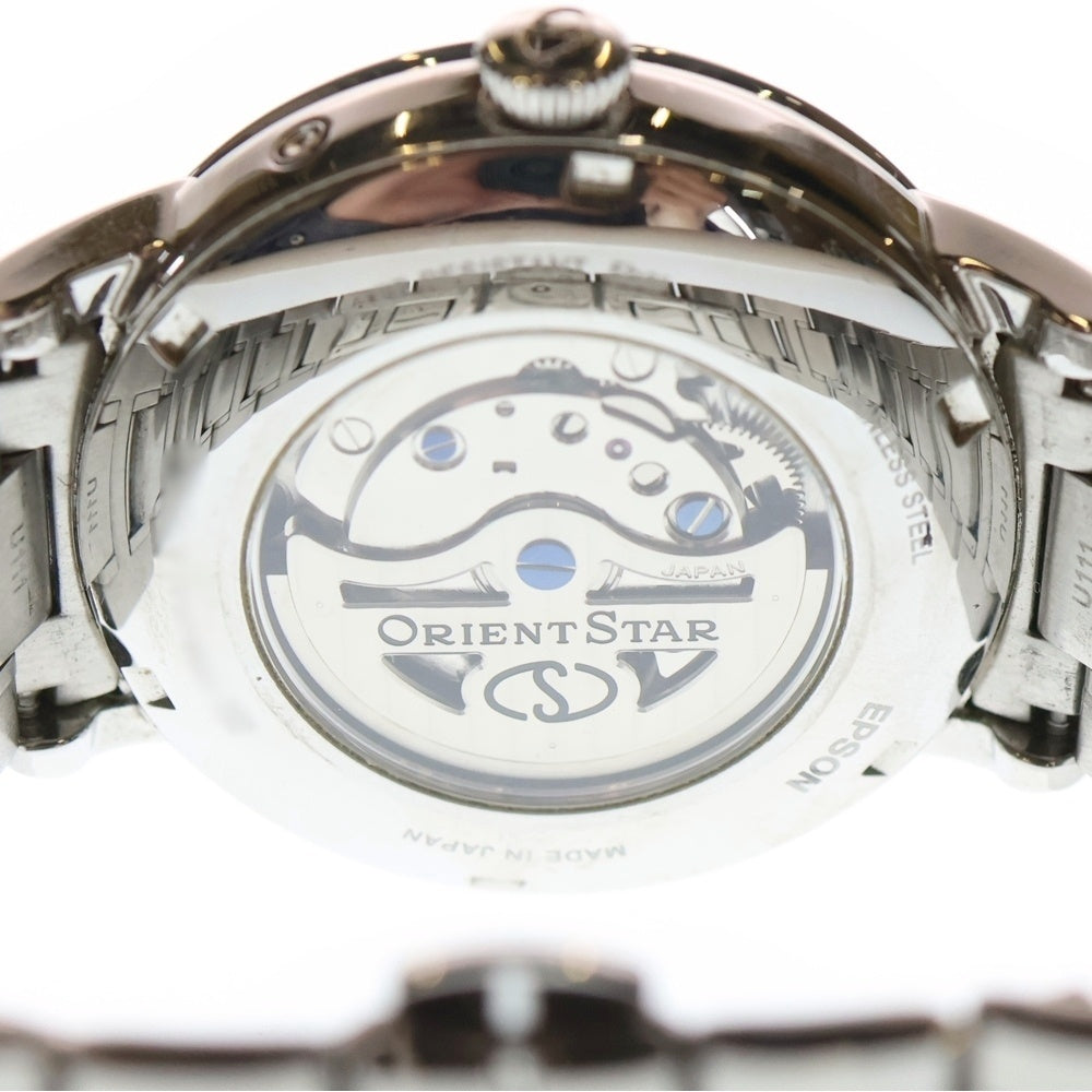 SEIKO(セイコー) F7X6-UAA0 オリエントスター メカニカル ムーンフェイズ 白文字盤 SS/AT ステンレス 自動巻き 腕時計