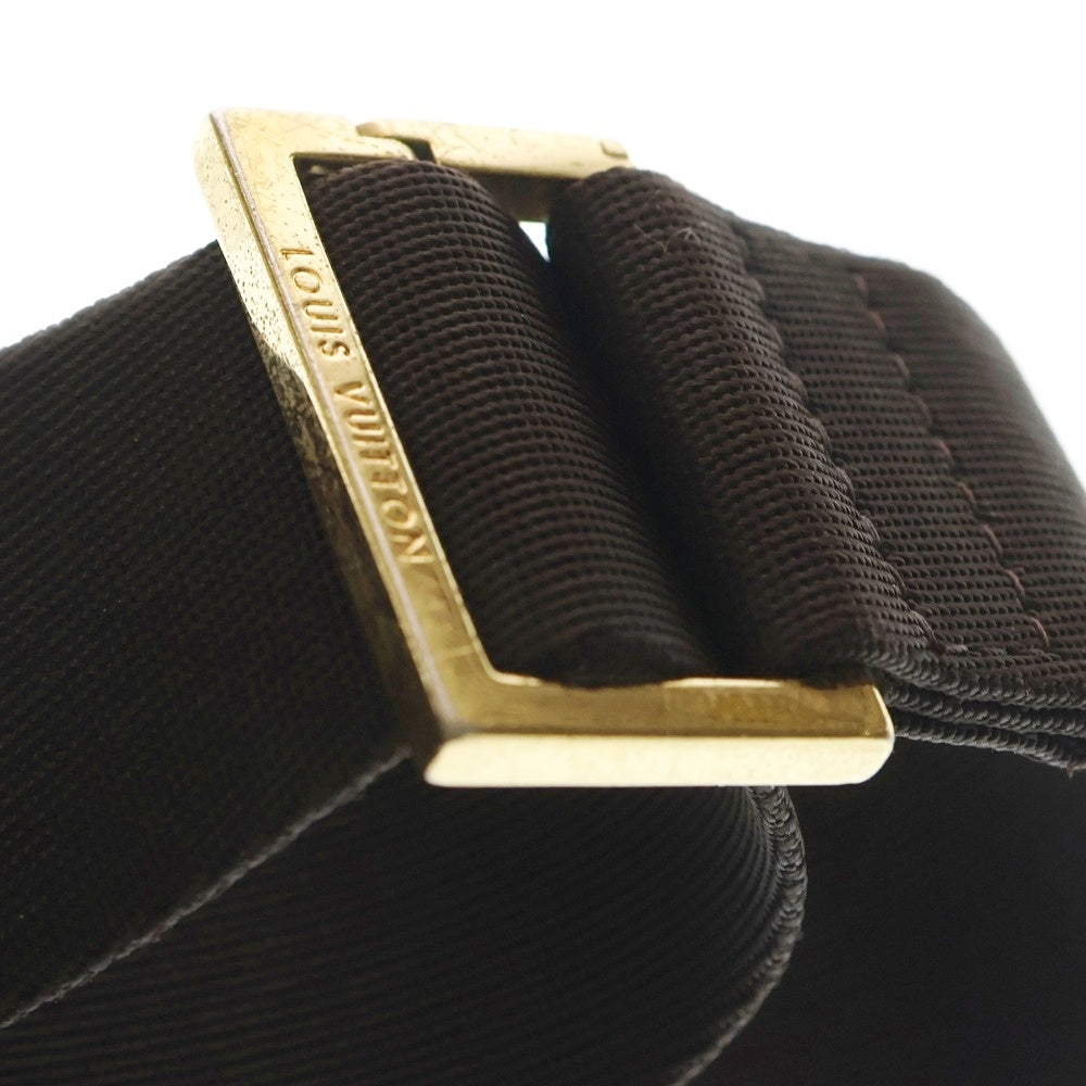 LOUIS VUITTON(ルイヴィトン) ダミエ ジェロニモス ウエストバッグ ボディバッグ ショルダーバッグ ブラウン レザー×PVC N51994 ゴールド金具 レディース