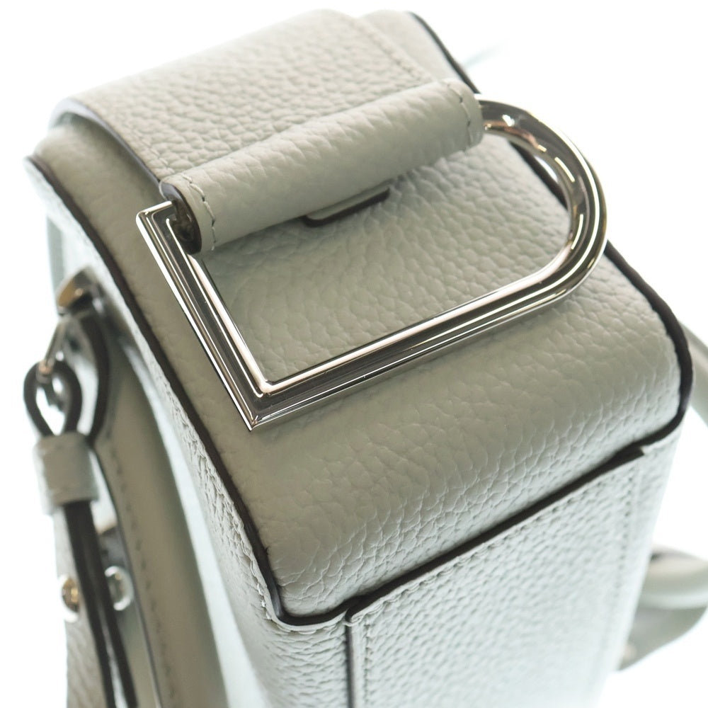 DELVAUX(デルボー) クールボックスナノ グレー トリヨングレインドカーフ ショルダーバッグ レディース