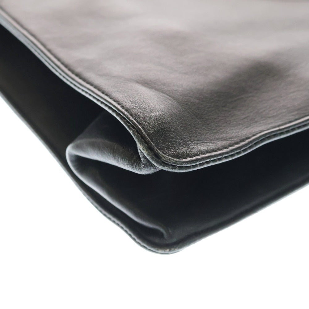 CHANEL(シャネル) ココマーク ブラック レザー チェーントートバッグ ゴールド金具 レディース