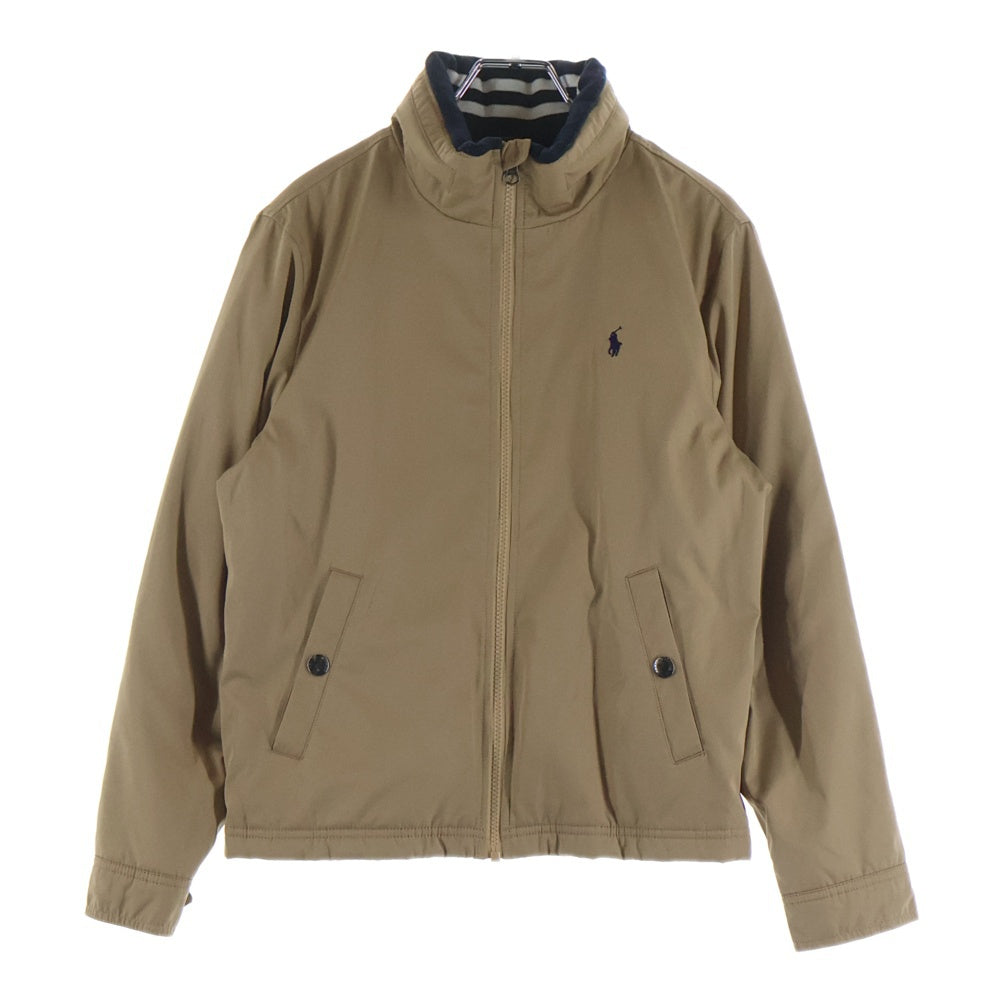 POLO RALPH LAUREN(ポロラルフローレン) スタンドカラー ジップアップブルゾン ベージュ レディース
