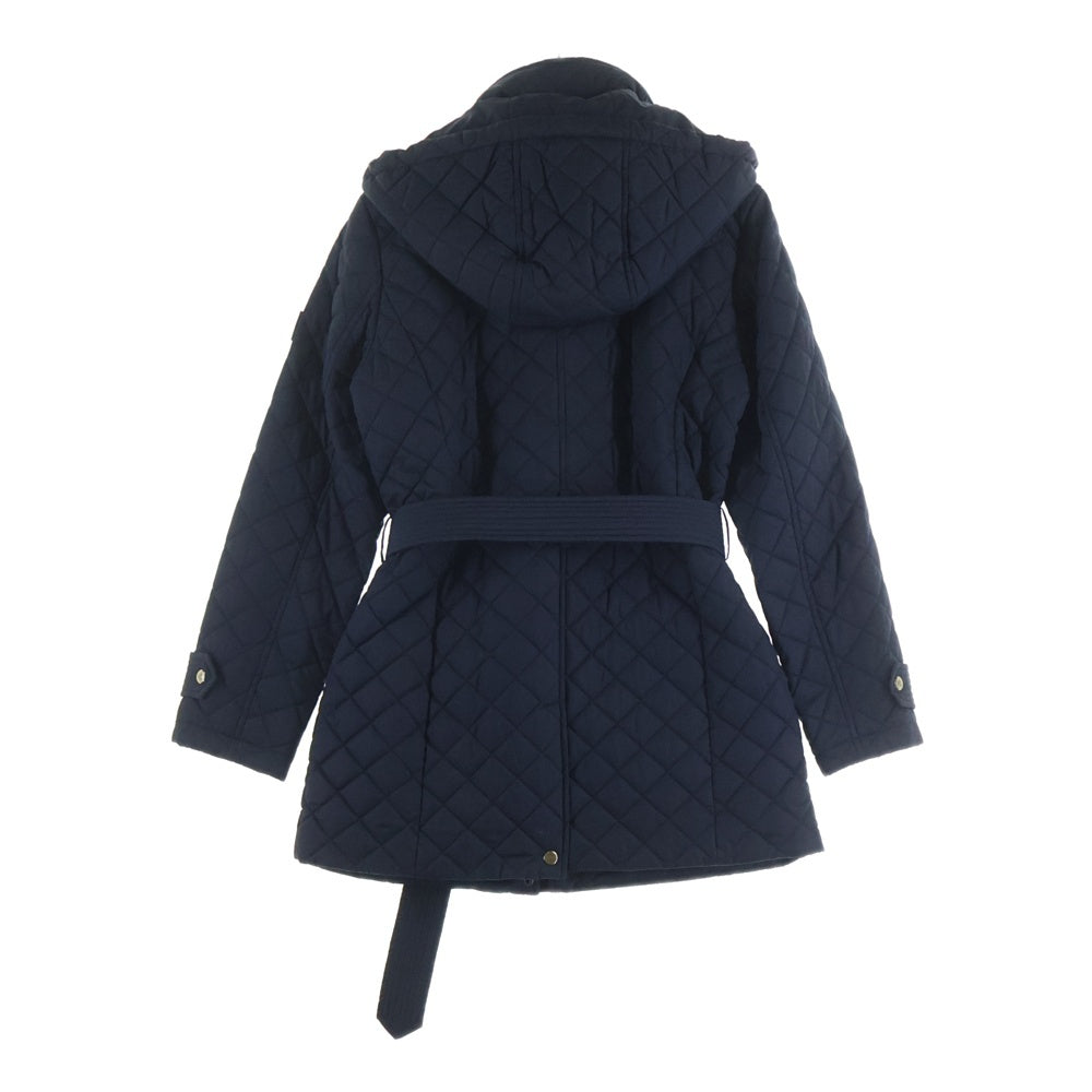 RALPH LAUREN PURPLE LABEL(ラルフローレン パープルレーベル) キルティング フーデッドコート ブラック レディース