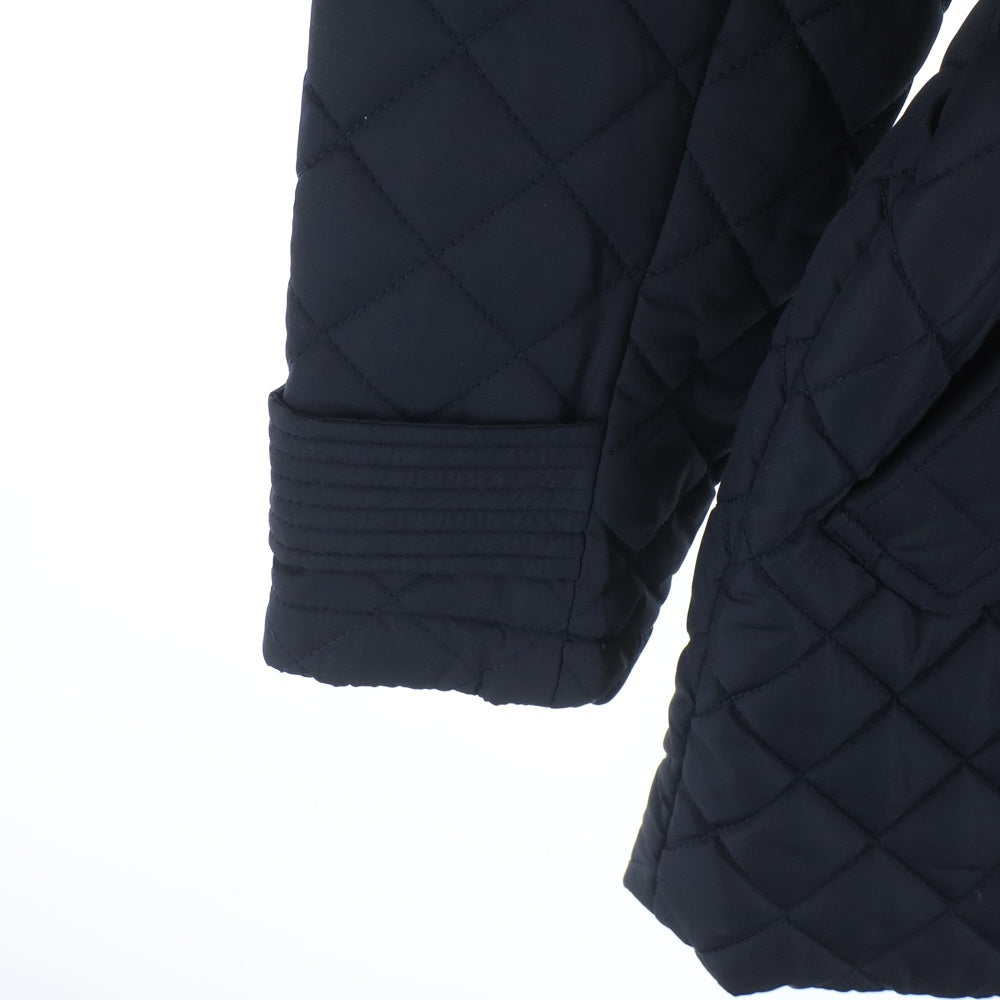 RALPH LAUREN PURPLE LABEL(ラルフローレン パープルレーベル) キルティング フーデッドコート ブラック レディース