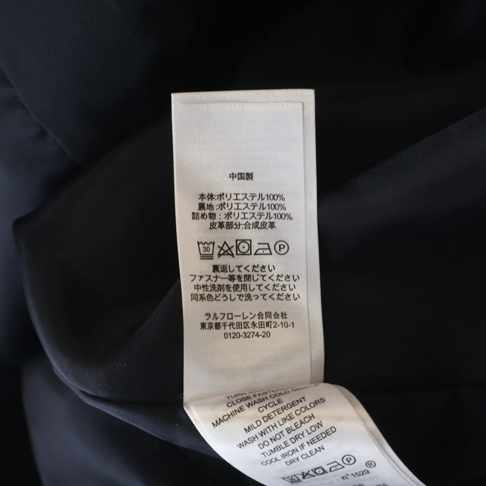 RALPH LAUREN PURPLE LABEL(ラルフローレン パープルレーベル) キルティング フーデッドコート ブラック レディース