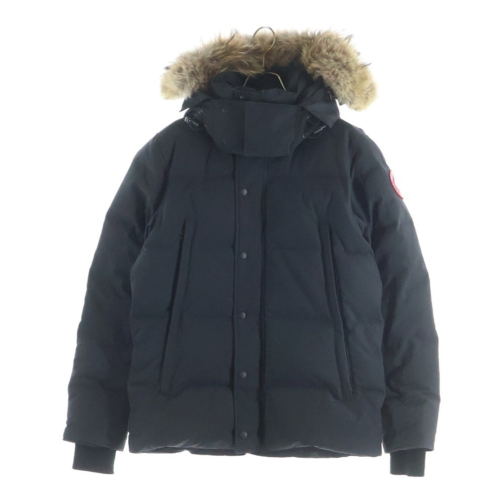 CANADA GOOSE(カナダグース) WYNDHAM PARKA ロゴワッペン ダウンジャケット ブラック 3808M