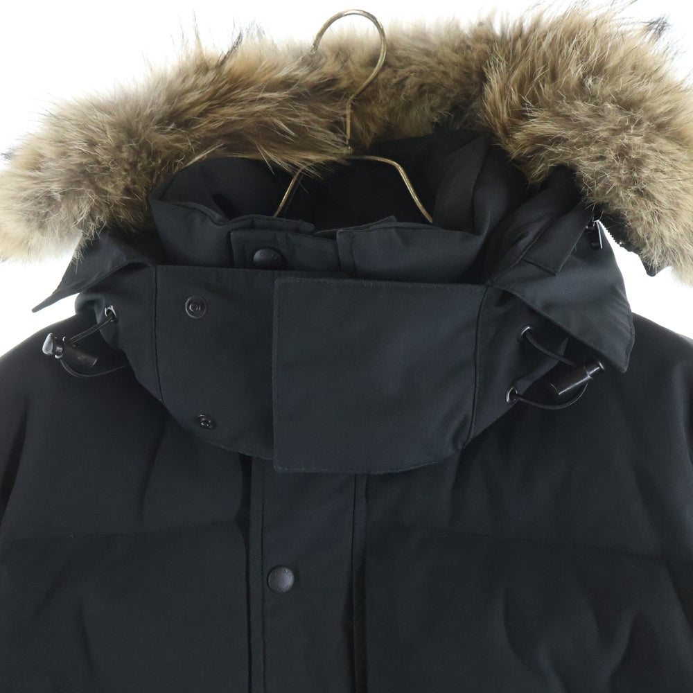 CANADA GOOSE(カナダグース) WYNDHAM PARKA ロゴワッペン ダウンジャケット ブラック 3808M