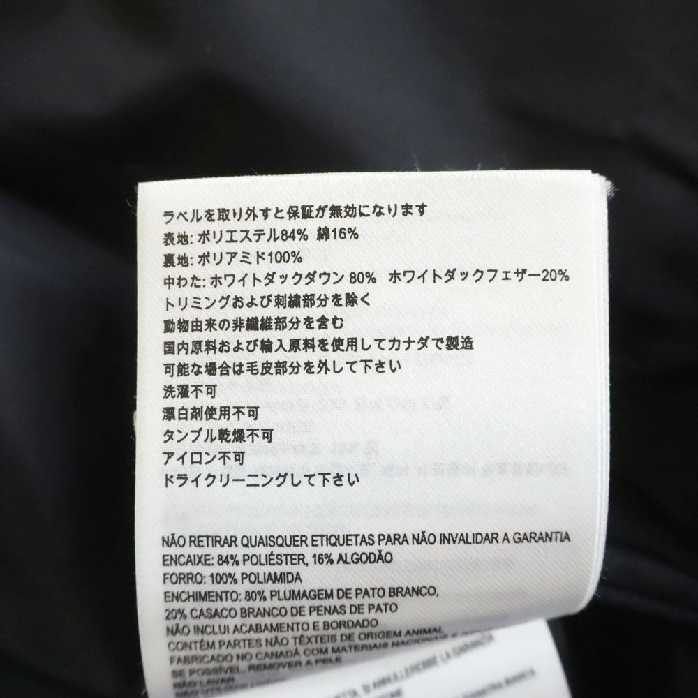 CANADA GOOSE(カナダグース) WYNDHAM PARKA ロゴワッペン ダウンジャケット ブラック 3808M