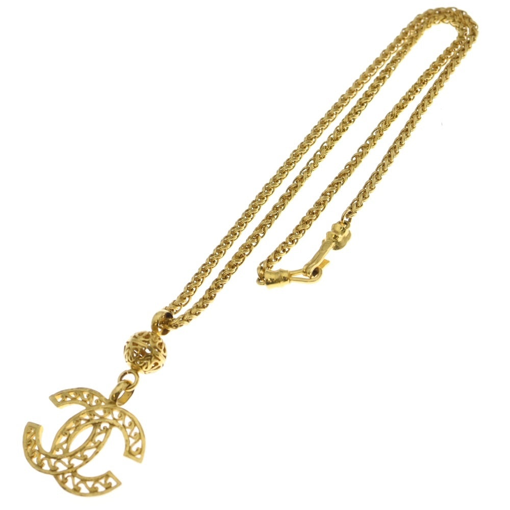 CHANEL(シャネル) ココマーク ネックレス ペンダント チェーン ゴールド GP 95A レディース