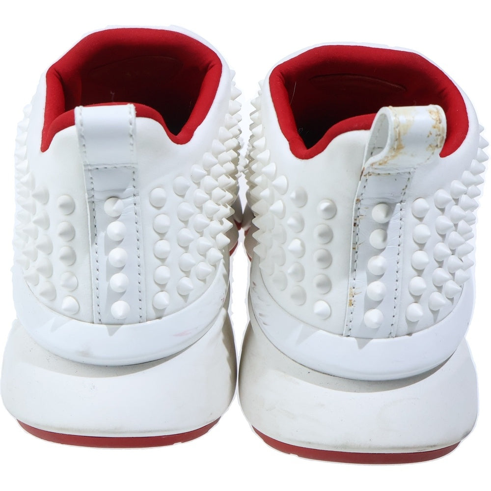 CHRISTIAN LOUBOUTIN(クリスチャンルブタン) SPIKE-SOCK スパイクソック スタッズ ローカットシューズ スニーカー ホワイト/レッド