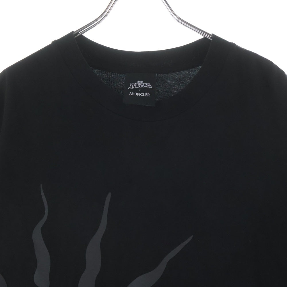 MONCLER(モンクレール) 22AW ×MARVEL SPIDERMAN マーベル スパイダーマン プリント半袖Tシャツ カットソー ブラック H20918C00004 8390T