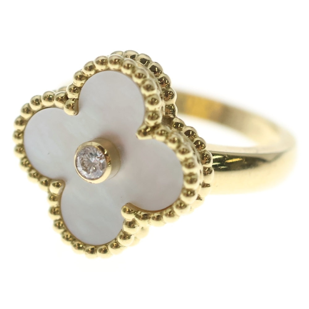 Van Cleef & Arpels(ヴァンクリーフアンドアーペル) ヴィンテージアルハンブラ 1Pダイヤ Au750 K18 YG イエローゴールド ペンダント VCARA41148 レディース