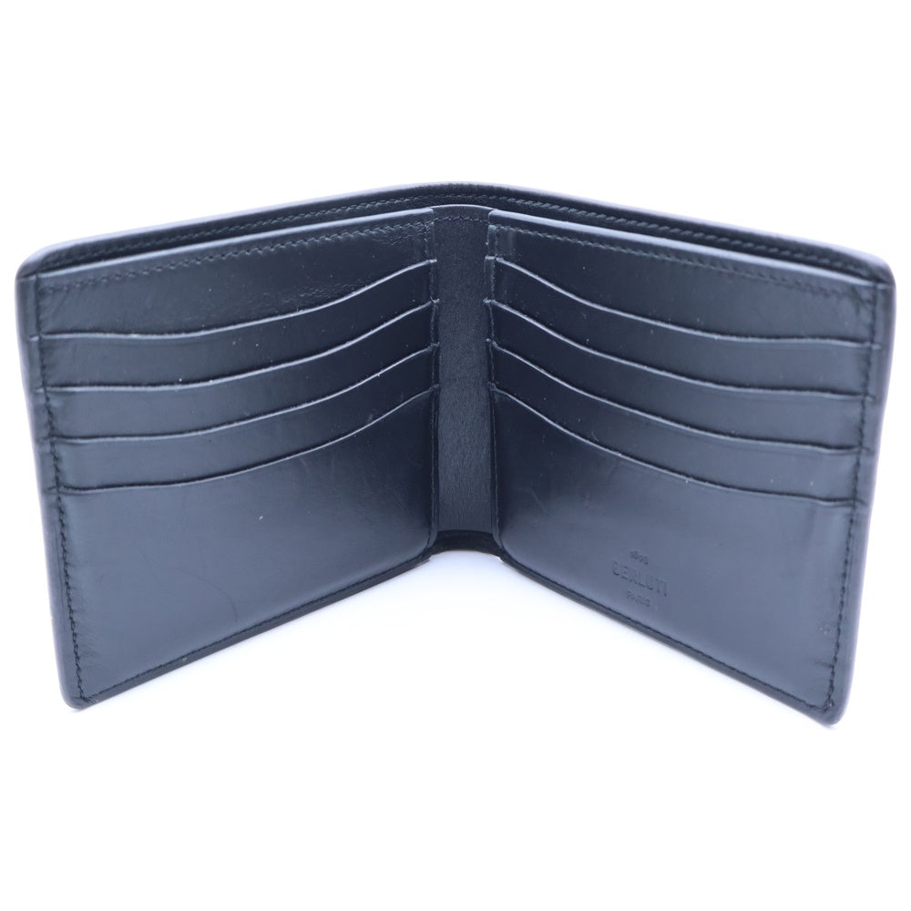 Berluti(ベルルッティ) マコレ コンパクトウォレット 二つ折り財布 カードケース ブラウン パティーヌ レザー