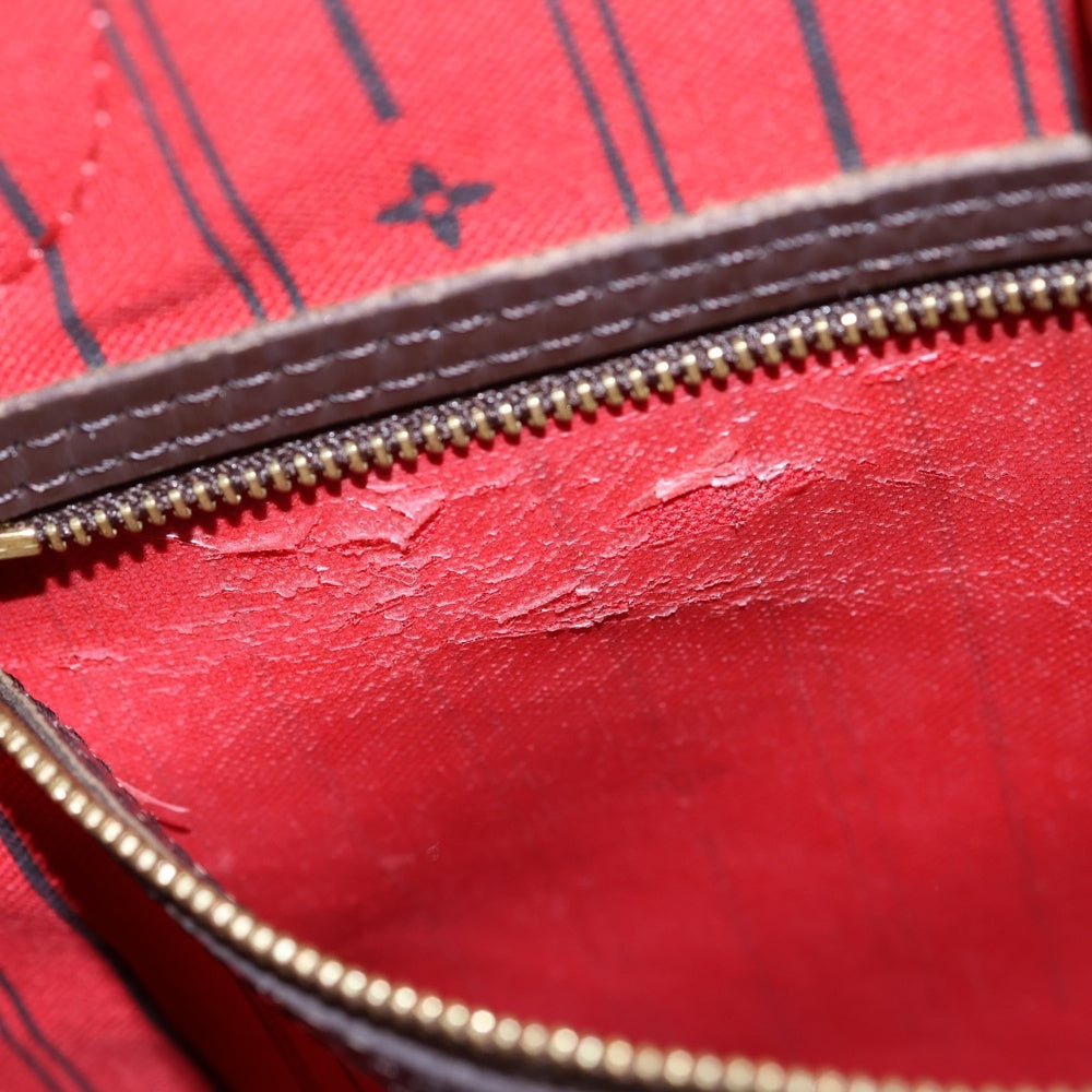 LOUIS VUITTON(ルイヴィトン) ダミエ エベヌ ネヴァーフルPM トートバッグ ハンドバッグ ブラウン レザー×PVC N51109 ゴールド金具 レディース
