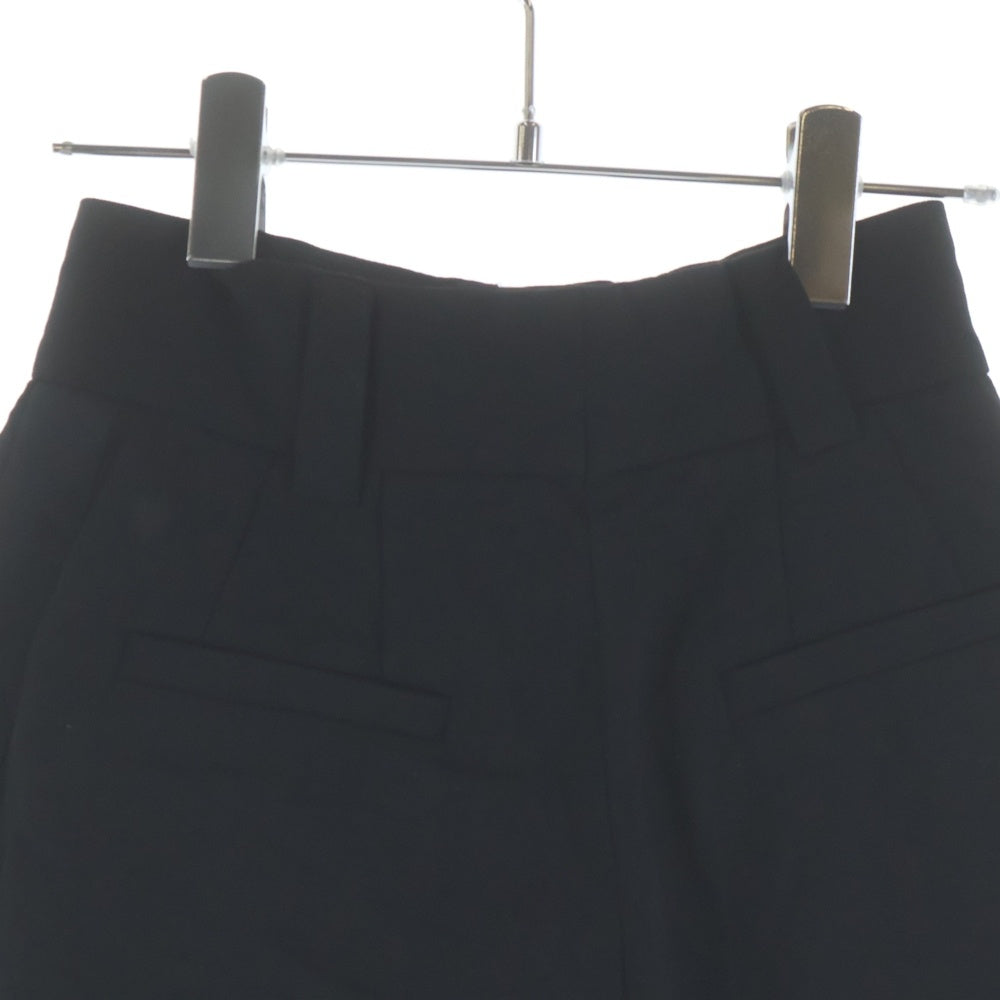 miumiu(ミュウミュウ) 20AW サイドライン 2タック ウール ショート ハーフパンツ ショーツ ブラック レディース MP1425