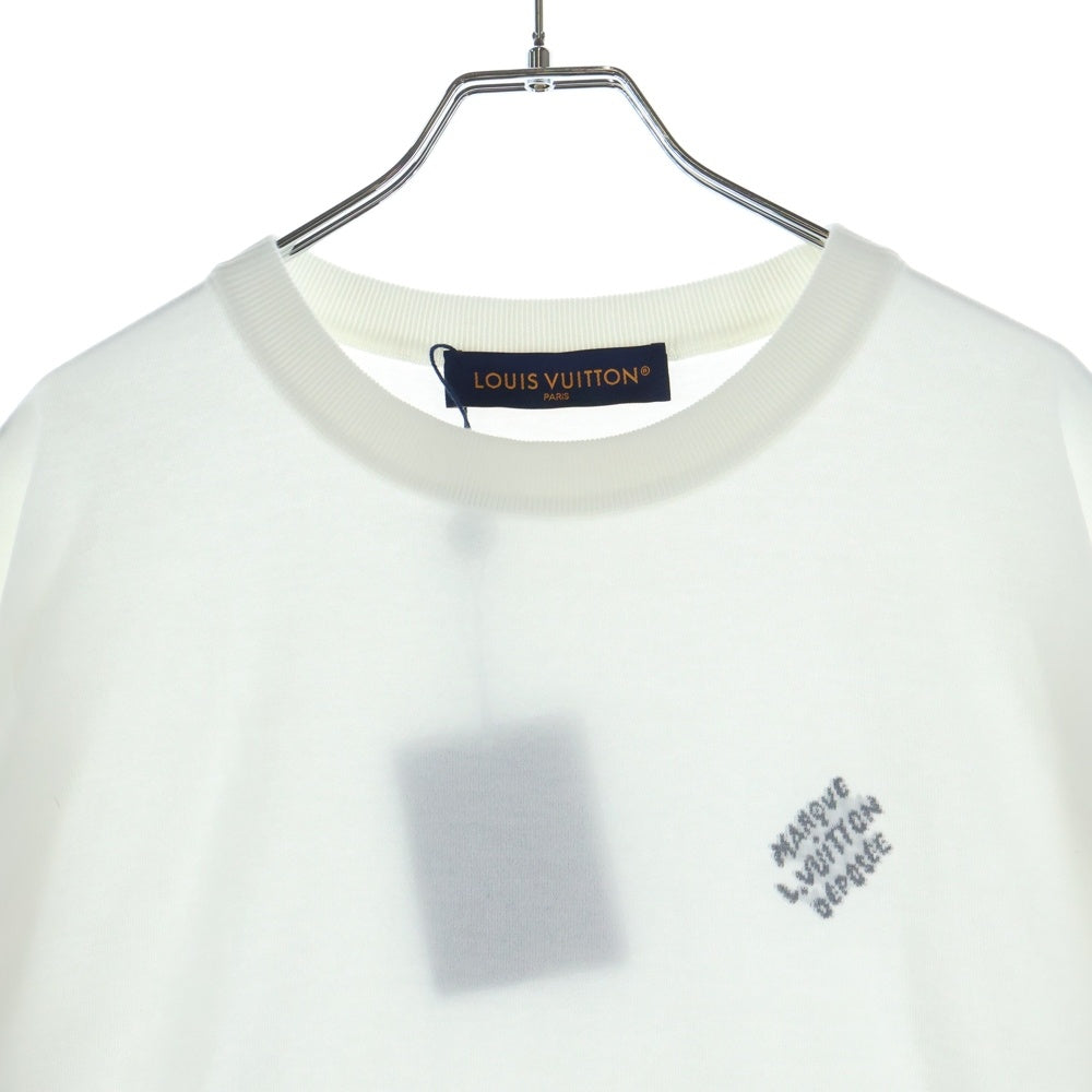 LOUIS VUITTON(ルイヴィトン) 25AW モノグラムジャガード 半袖Tシャツ カットソー ホワイト RM252MQ Z34 HRN47W