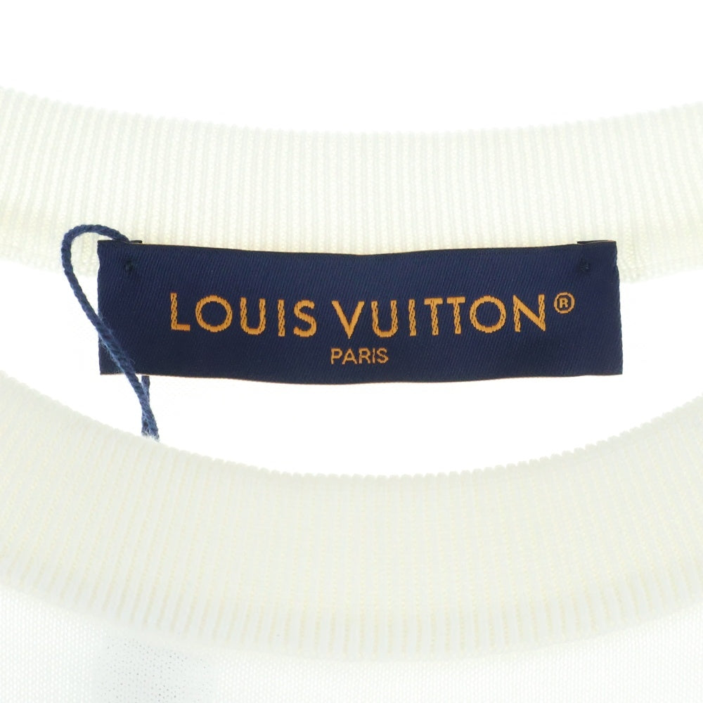 LOUIS VUITTON(ルイヴィトン) 25AW モノグラムジャガード 半袖Tシャツ カットソー ホワイト RM252MQ Z34 HRN47W